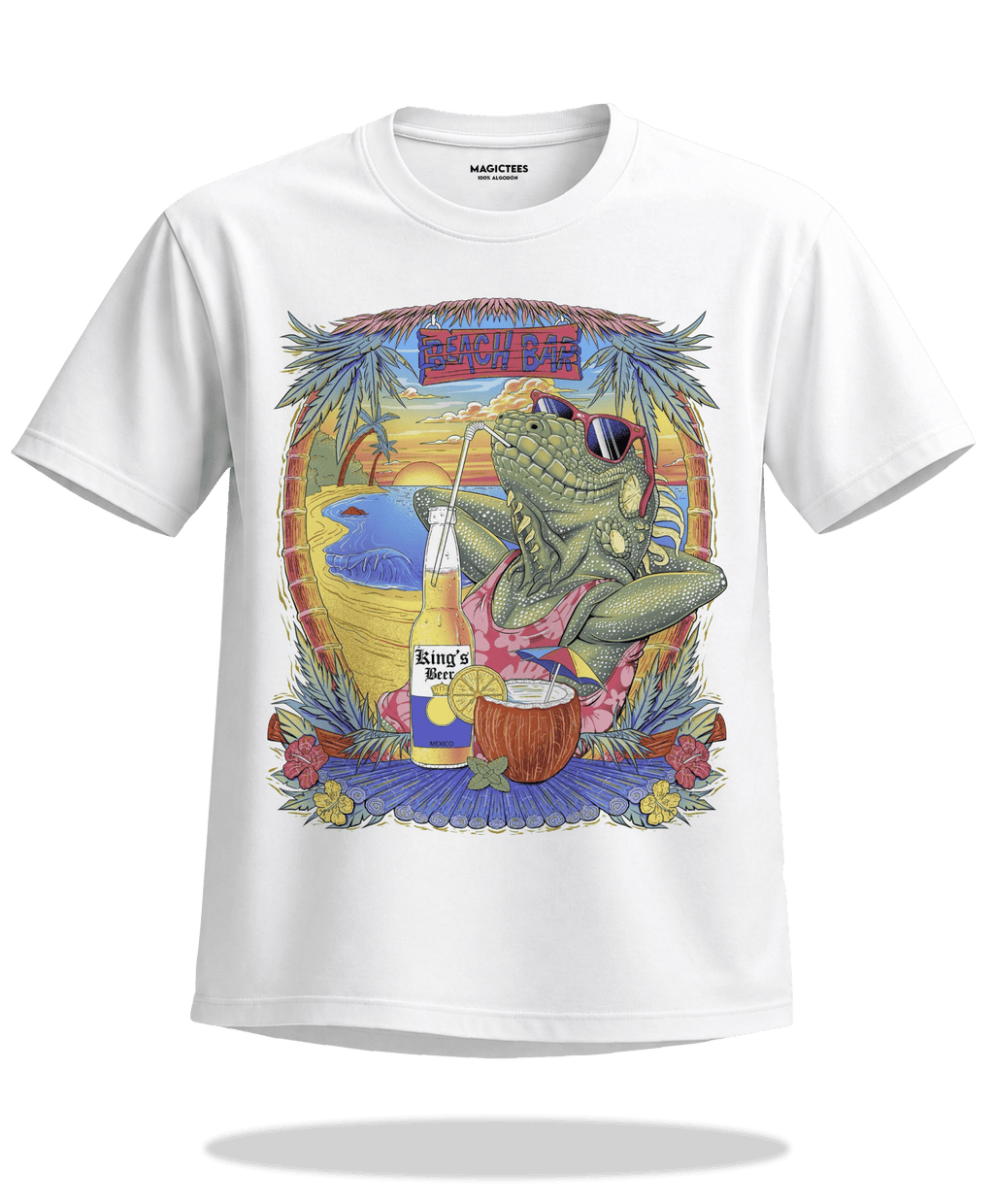 Playera "Beach Bar" – LUMISOL | Donde el sol revela la magia. | Playera que cambia de color con el sol - Magic Tees