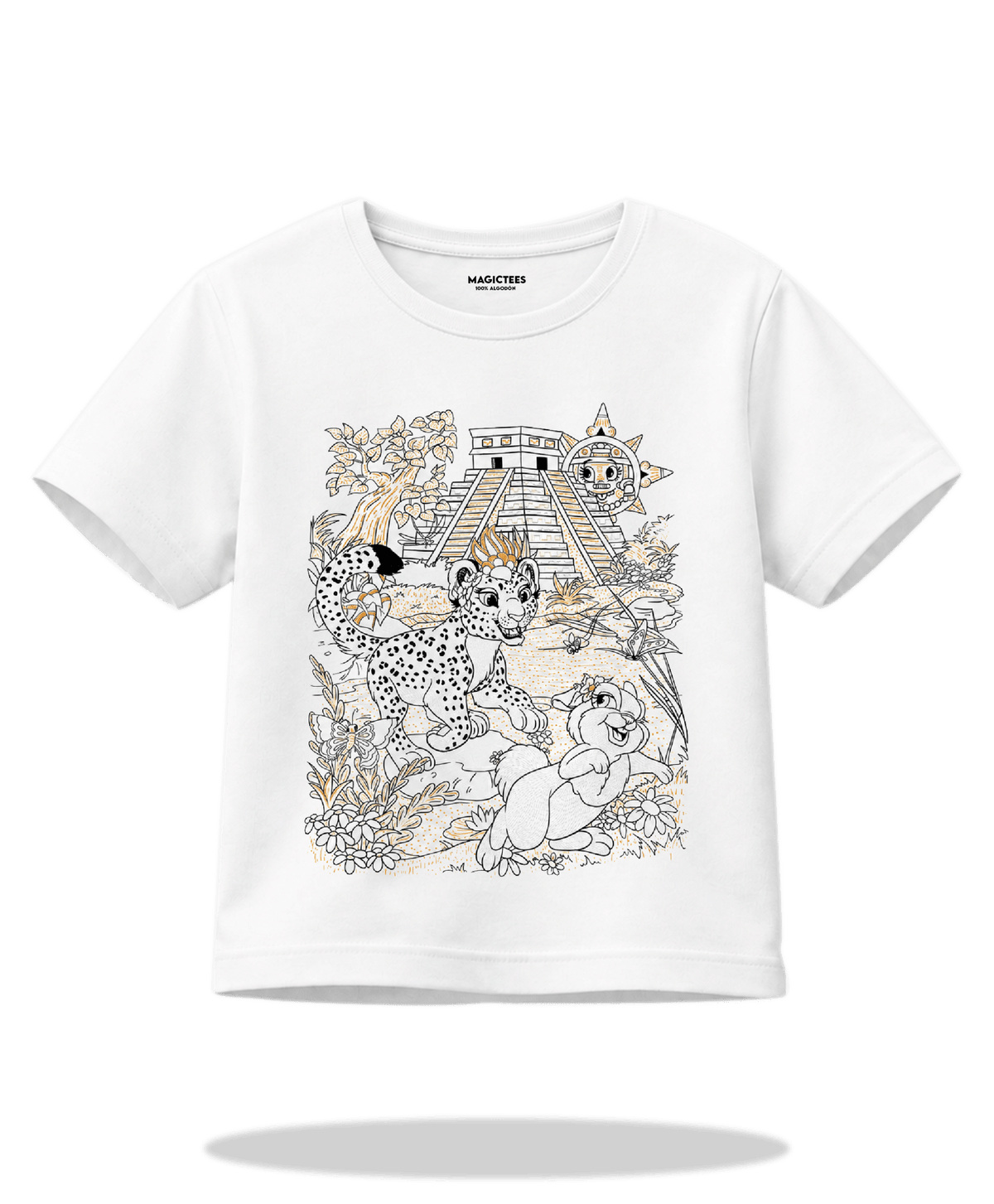 Playera "Jaguarcita Maya" – LUMISOL | Donde el sol revela la magia | Playera que cambia de color con el sol - Magic Tees