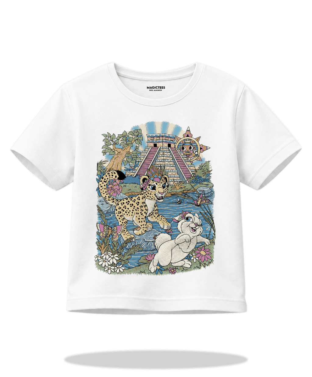 Playera "Jaguarcita Maya" – LUMISOL | Donde el sol revela la magia | Playera que cambia de color con el sol - Magic Tees