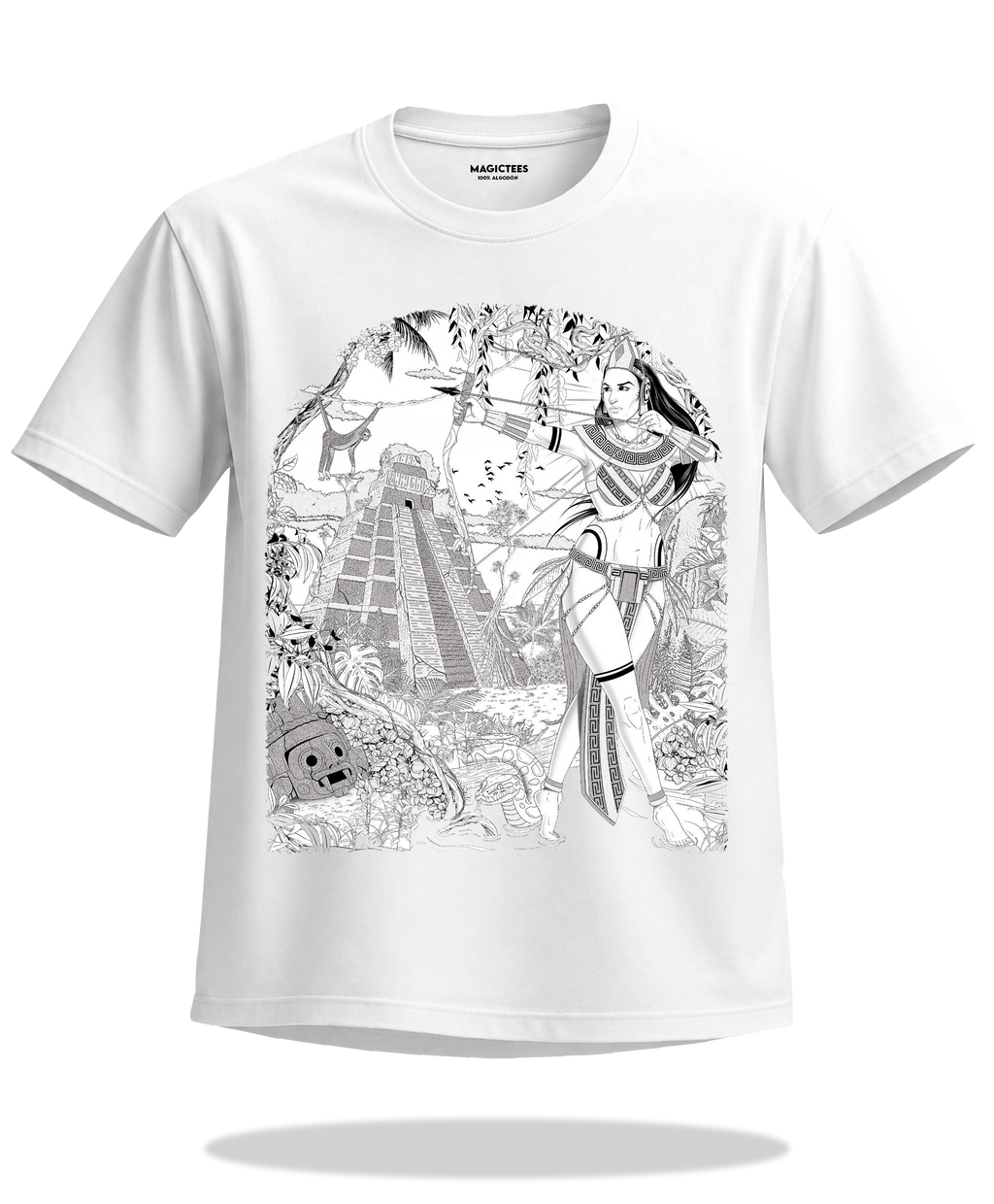 Playera "Guerrera" – LUMISOL | Donde el sol revela la magia. | Playera que cambia de color con el sol - Magic Tees