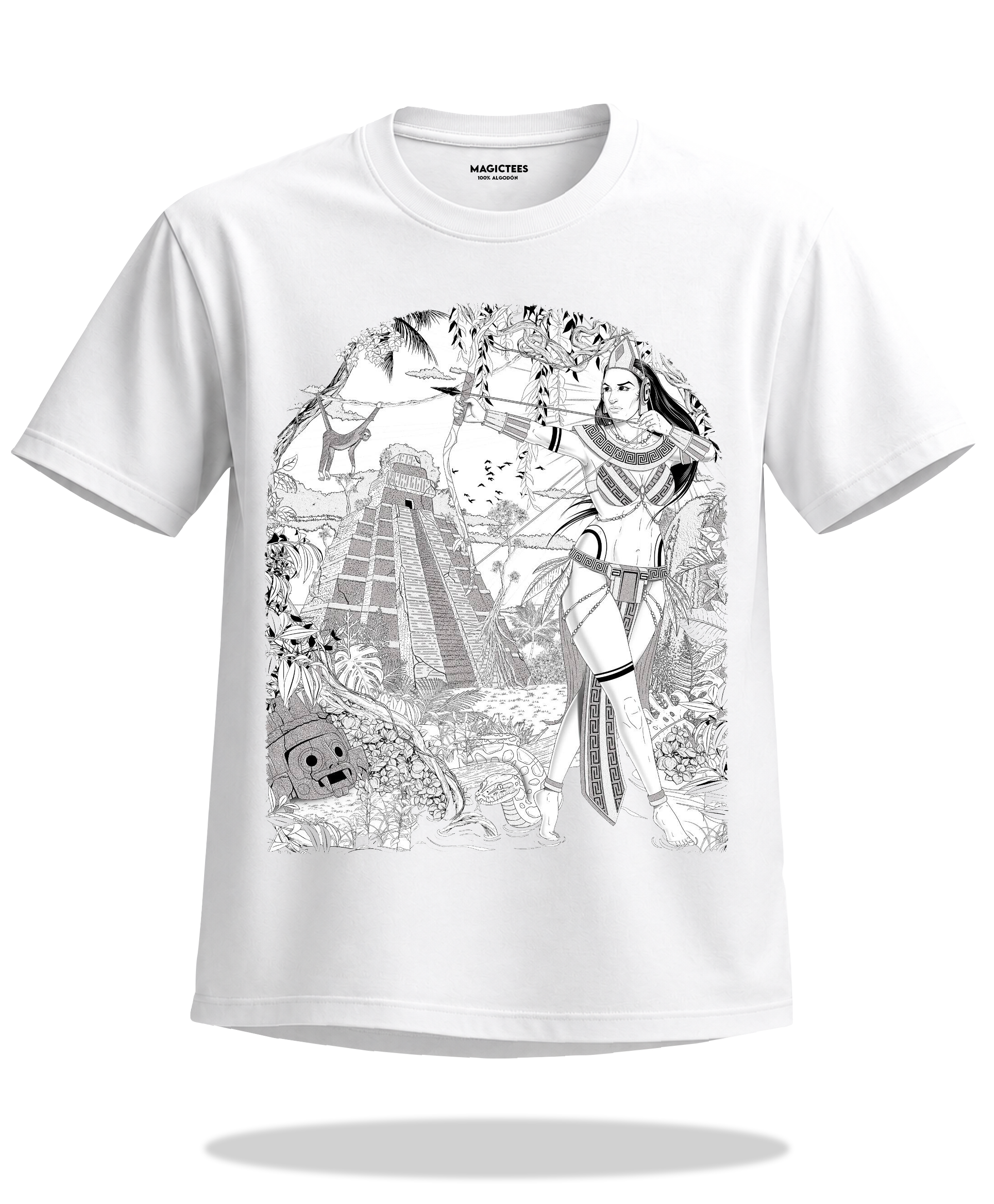 Playera "Guerrera" – LUMISOL | Donde el sol revela la magia. | Playera que cambia de color con el sol - Magic Tees