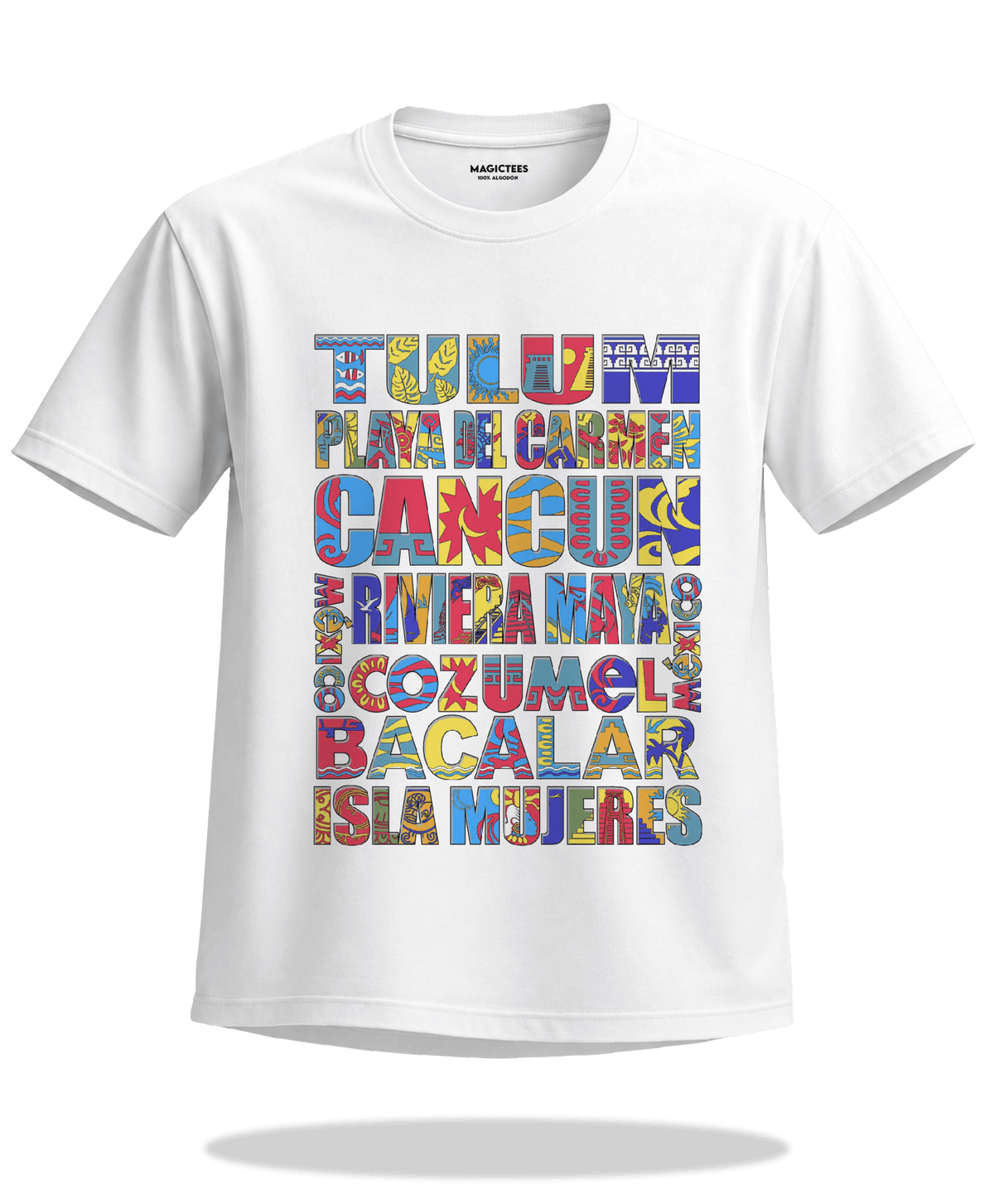 Playera "Multidestino " – LUMISOL | Donde el sol revela la magia. | Playera que cambia de color con el sol - Magic Tees