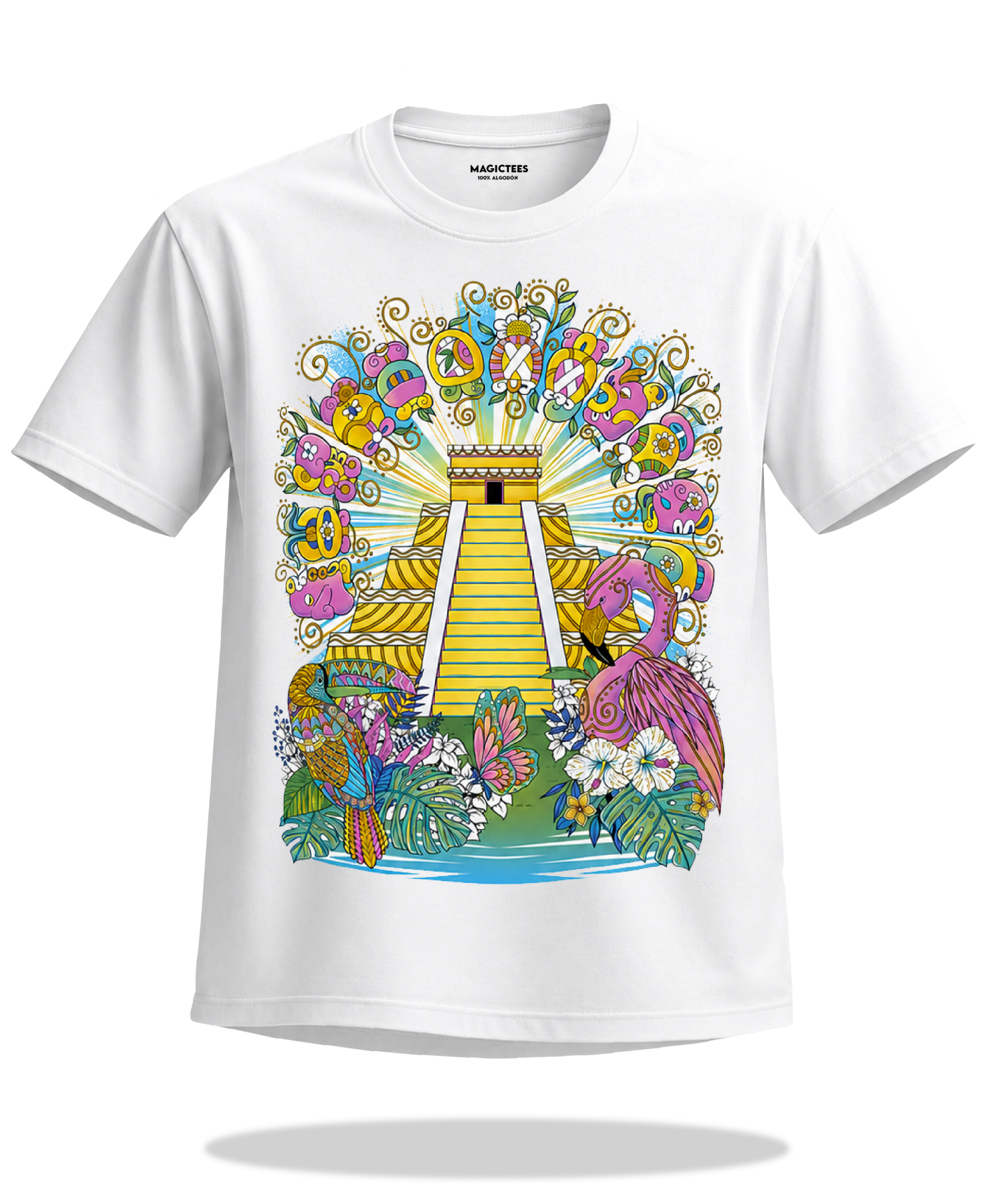 Playera "Pirámide" – LUMISOL | Donde el sol revela la magia | Playera que cambia de color con el sol - Magic Tees