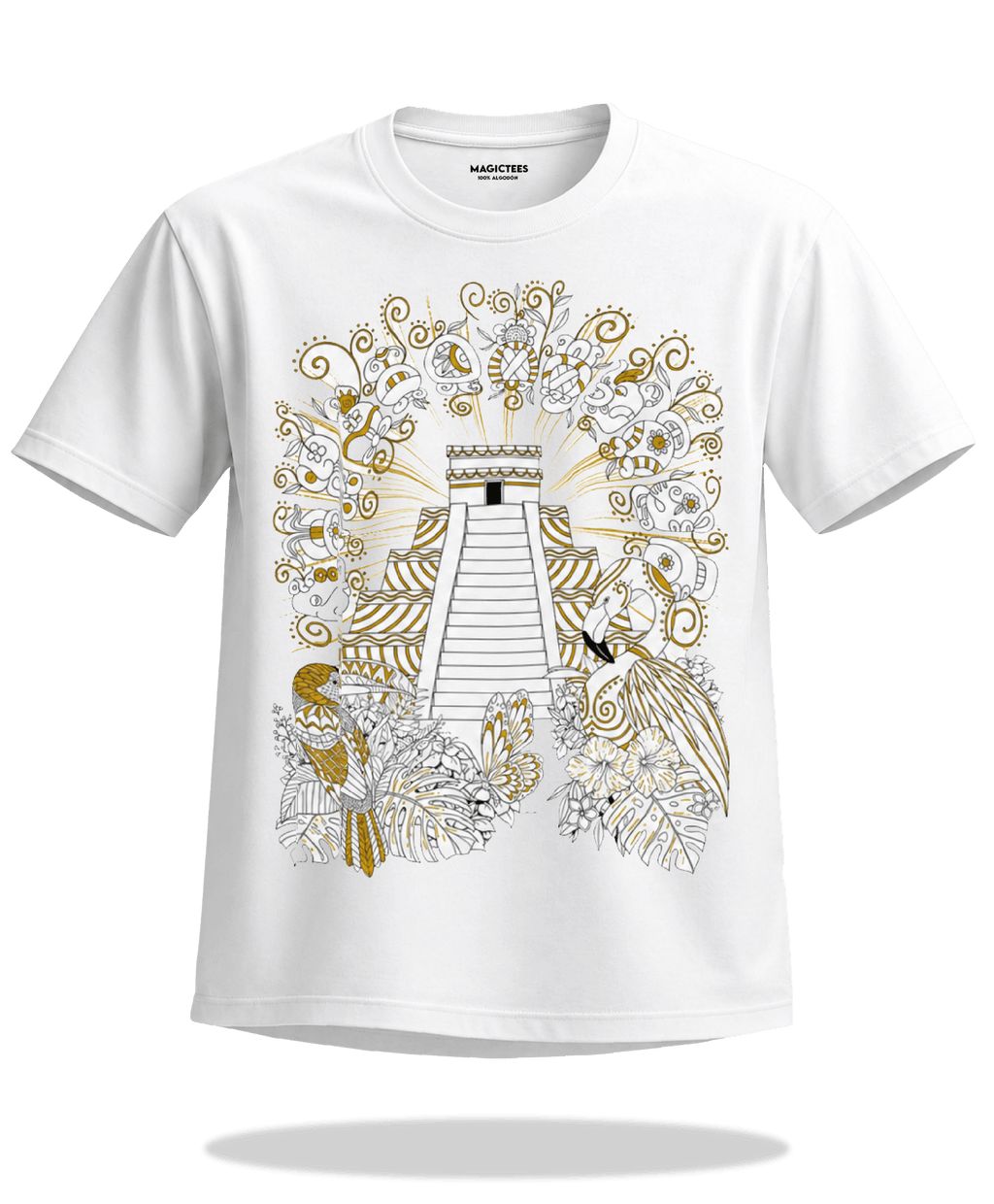 Playera "Pirámide" – LUMISOL | Donde el sol revela la magia | Playera que cambia de color con el sol - Magic Tees