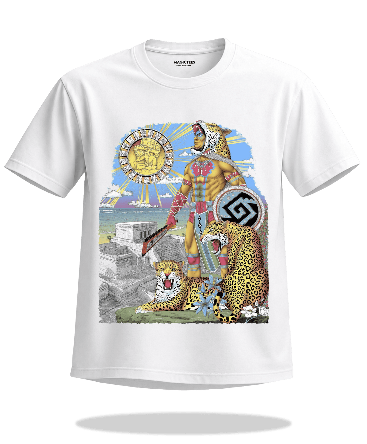 Playera "Dios Jaguar" – LUMISOL | Donde el sol revela la magia | Playera que cambia de color con el sol - Magic Tees