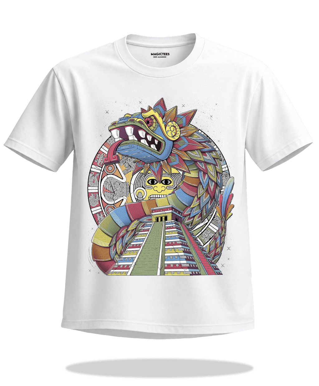 Playera "Kukulcán" – LUMISOL | Donde el sol revela la magia. | Playera que cambia de color con el sol - Magic Tees